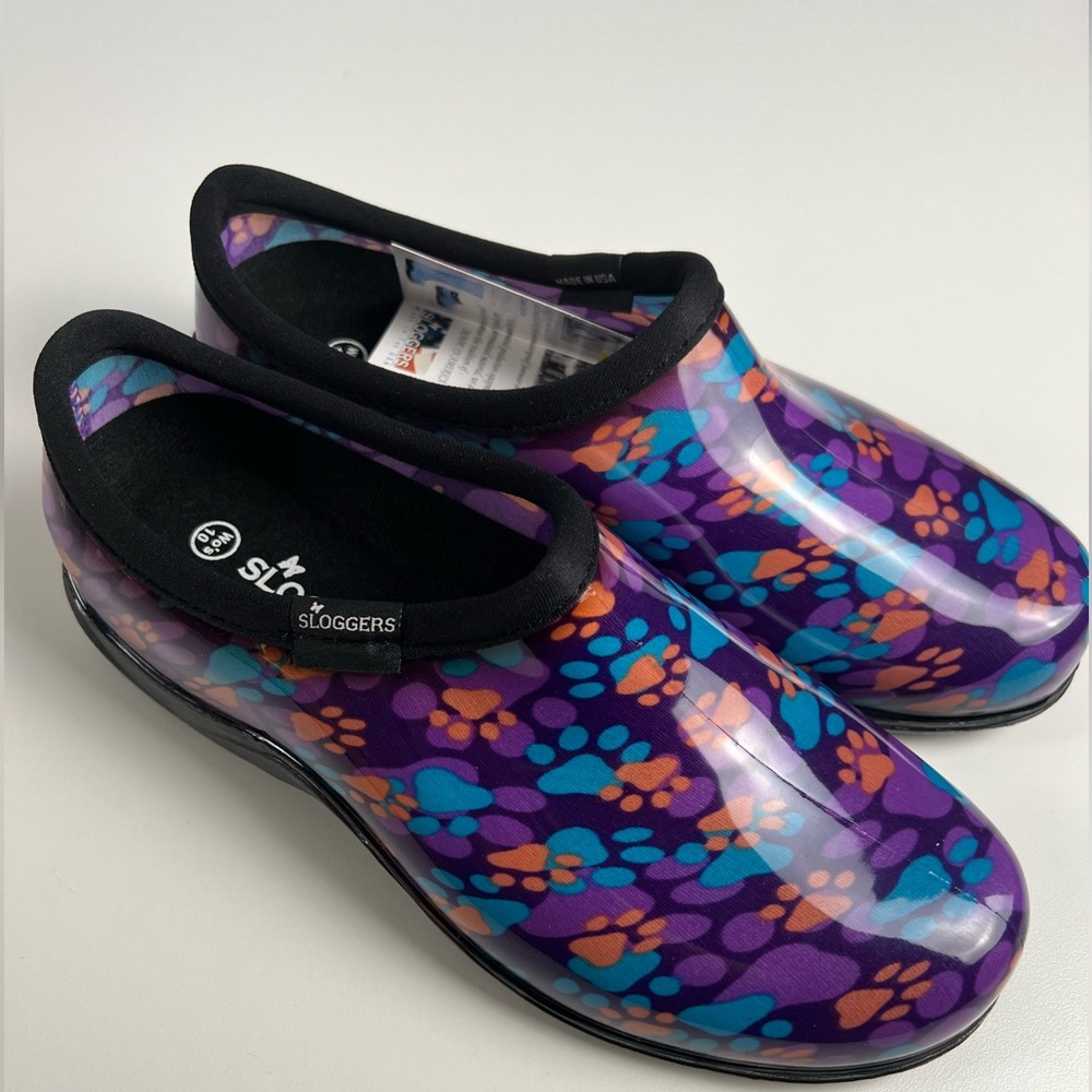 Sloggers Paw Print Waterproof Garden & Rain Shoes BRAND NEW - NWT
